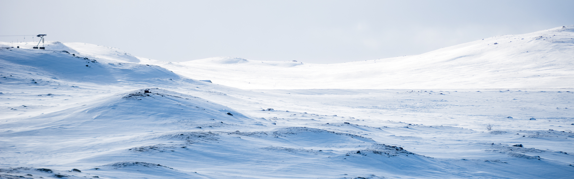 Mountain view with snow in Tänndalen