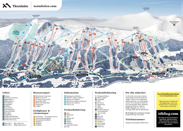 Tanndalen Pistkarta A3 2025