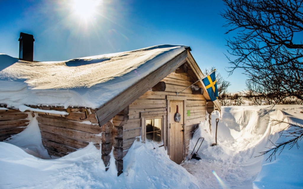 Våffelstuga på fjället i Fjällnäs.
