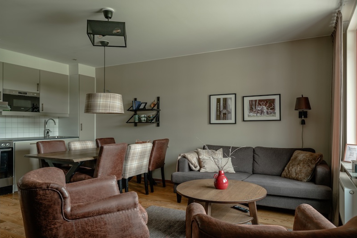Ny Ski Lodge premium soffa & bord 2