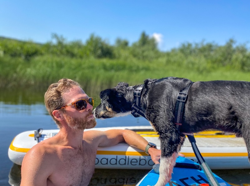 Bad med hund